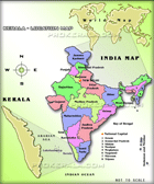 Location Map - Location of Kerala on India Map and World Map